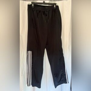 Adidas Black Pants with White Accents